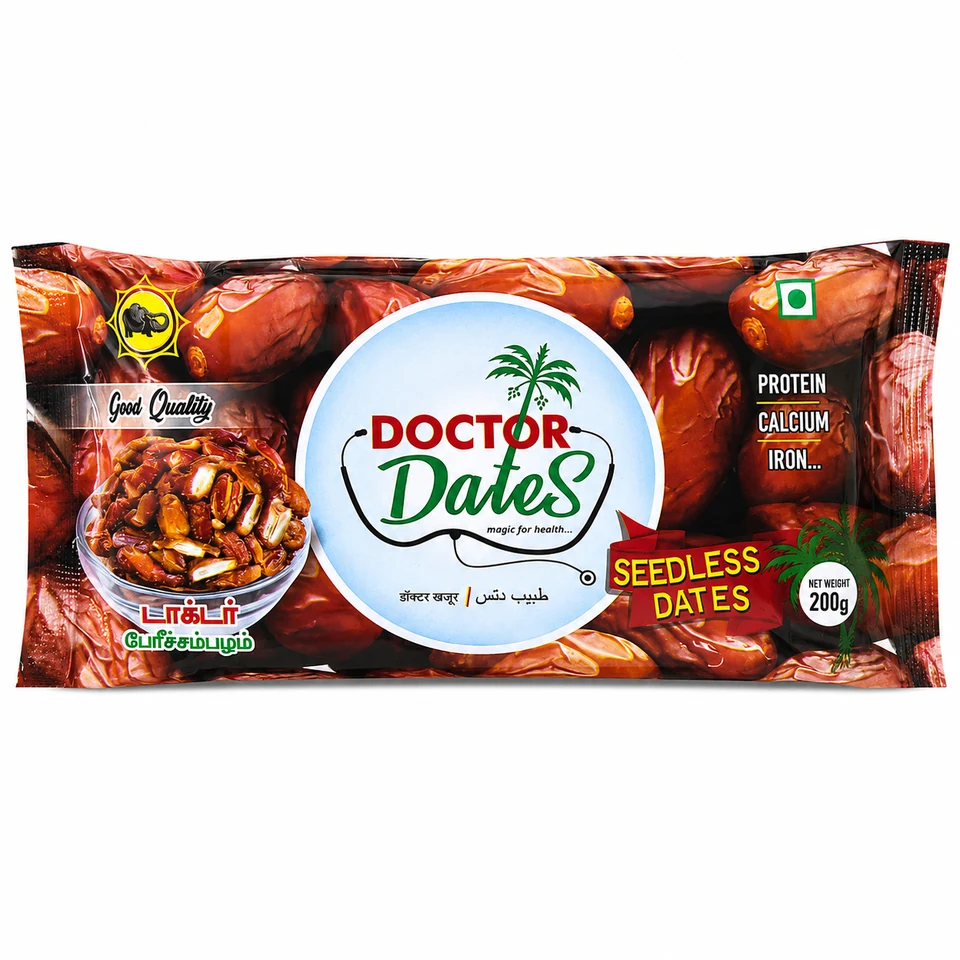 Doctor Dates Seedless Dates 200 g pack