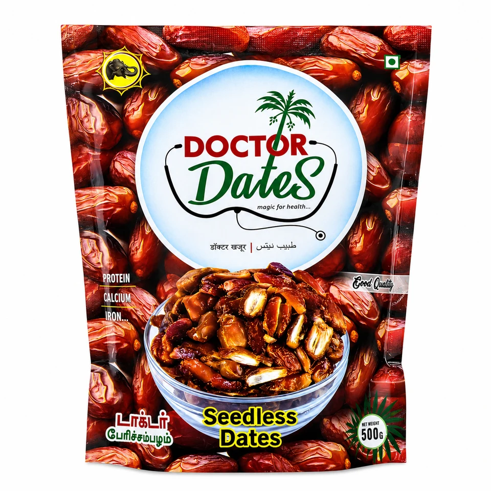 Doctor Dates Seedless Dates 500 g pack